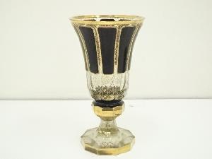 ボヘミアガラス　フラワーベース